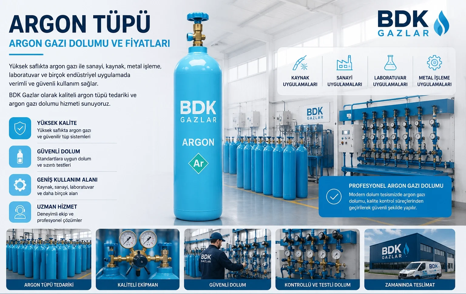 argon tüpü dolumu